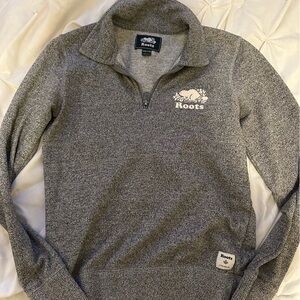 Roots Charcoal Quarter-Zip Women’s Sweater